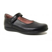 Pablosky Black Leather School Shoe, Size 32  -USED